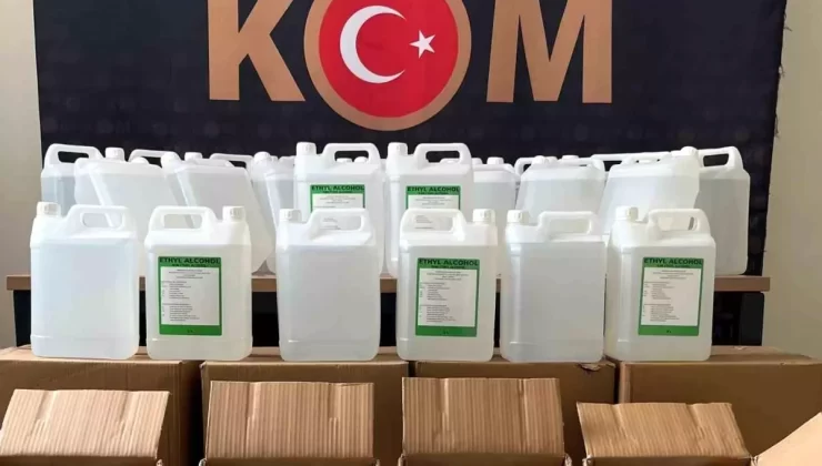 Erzurum’da Kaçak Etil Alkol Operasyonu