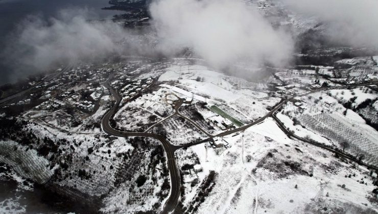 Film platosu değil, karlar altındaki Sakarya