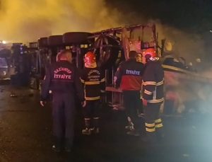Gaziantep’te zincirleme kaza: 1 meyyit, 19 yaralı