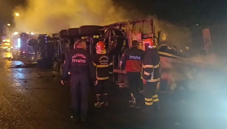 Gaziantep’te zincirleme kaza: 1 meyyit, 19 yaralı