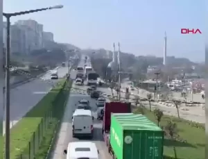 Gemlik-Bursa Yolunda TIR Kazası: Yol Trafiğe Kapandı