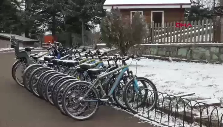 Gölcük Tabiat Parkı Karla Kaplandı