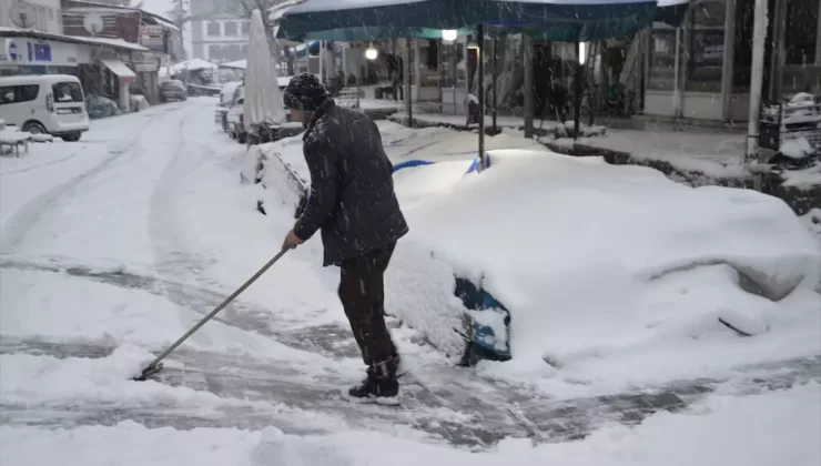 Havza’da Kar Yer Yerini Aldı