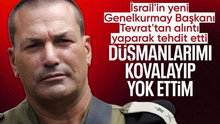 İsrail’in yeni Genelkurmay Başkanı Zamir’den Filistinlilere tehdit