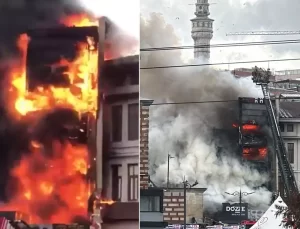 İstanbul Mısır Çarşısı’nda bir restoranda yangın çıktı! Ekipler olay yerine sevk edildi