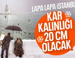 İstanbul’a beklenen kar geliyor