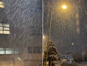 İstanbul’da beklenen kar yağışı başladı