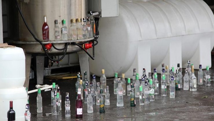 İstanbul’da ocak ayında 86 bin 274 litre sahte alkol ele geçirildi