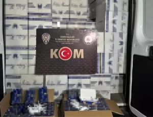 İzmir’de 3 Milyon Lira Değerinde Kaçak Makaron Ele Geçirildi