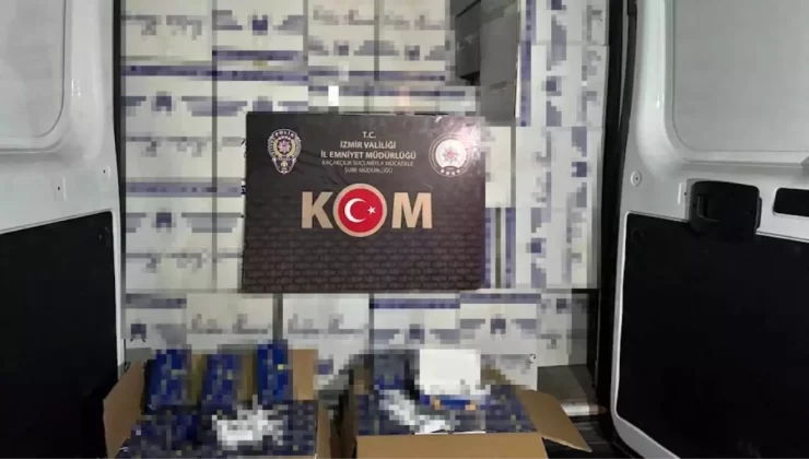 İzmir’de 3 Milyon Lira Değerinde Kaçak Makaron Ele Geçirildi