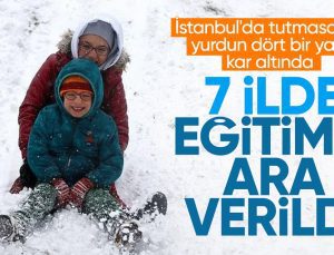 Kar yağışı nedeniyle eğitime orta verilen vilayetler