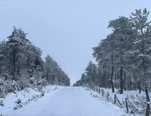 Karabük ve Bolu’da Kar Yağışı
