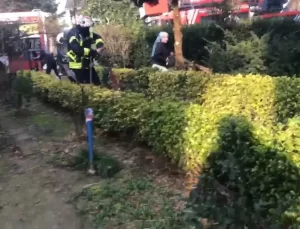 Kartepe’de Yangın Anları Kask Kamerasında