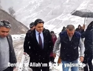 Kaymakamın Yürek Isıtan Kar Duaları