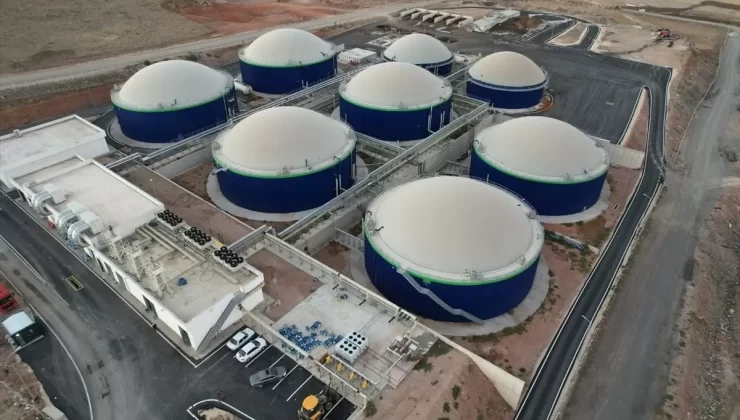 Kayseri’de Biyogaz Tesisi Elektrik Üretiyor