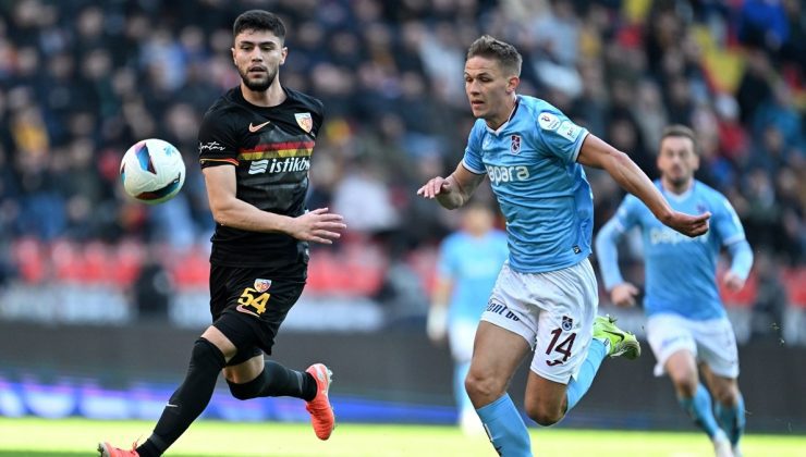 Kayserispor – Trabzonspor maçında gol sesi çıkmadı