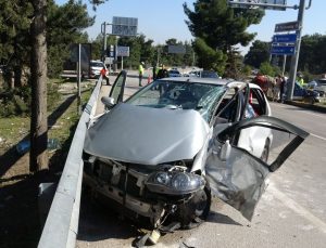 Kazayı yara almadan atlattı: “Beni emniyet kemeri kurtardı”