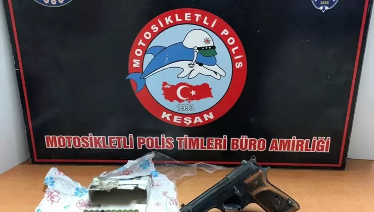 Keşan’da Ruhsatsız Silah ve Firari Hükümlü Yakalandı