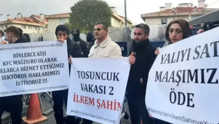 KFC ve Pizza Hut işçileri eylemde