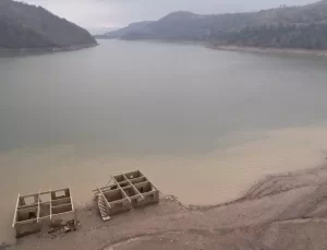 Kızılcapınar Barajı’ndaki Düşük Su Düzeyi
