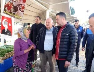 Koçarlı Belediye Başkanı Arıcı, Üretici Pazarını Ziyaret Etti