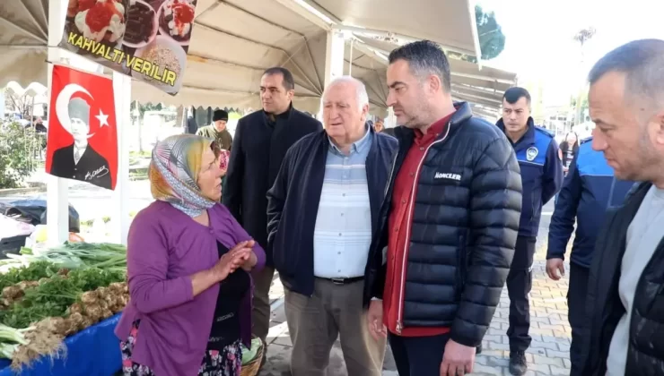 Koçarlı Belediye Başkanı Arıcı, Üretici Pazarını Ziyaret Etti