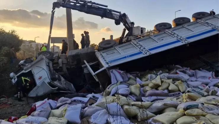 Kuşadası’nda Tır Kazası: 1 Ölü, 3 Yaralı