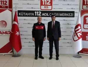 Kütahya Belediye Başkanı Kahveci, 112 Acil Çağrı Merkezini Ziyaret Etti