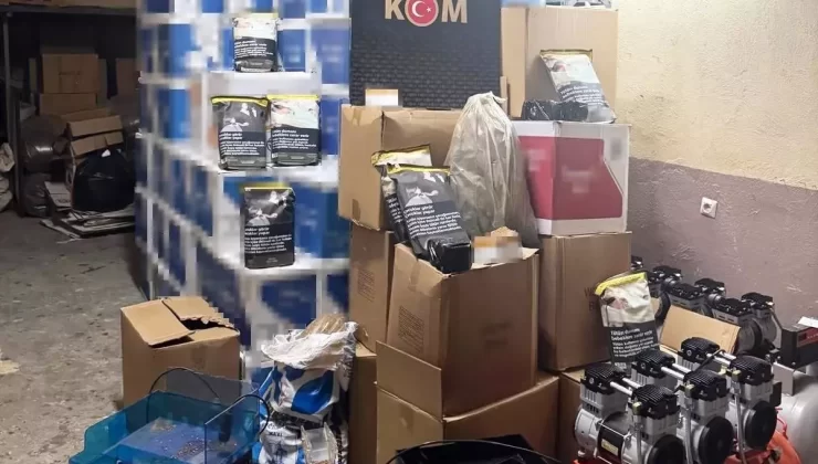 Kütahya’da Kaçak Tütün Operasyonu