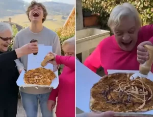 Lahmacuna ketçap sıkıp akıllarınca intikam aldılar! Sıradaki yemek de mantıymış