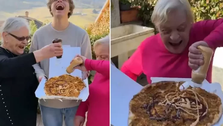 Lahmacuna ketçap sıkıp akıllarınca intikam aldılar! Sıradaki yemek de mantıymış