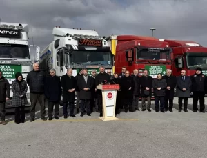 Malatya’ya Nişanlı Çiftlere Destek Tırları Yola Çıktı