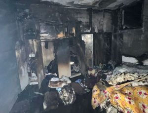 Mardin’de konut yangınında 1 kişi yaralandı