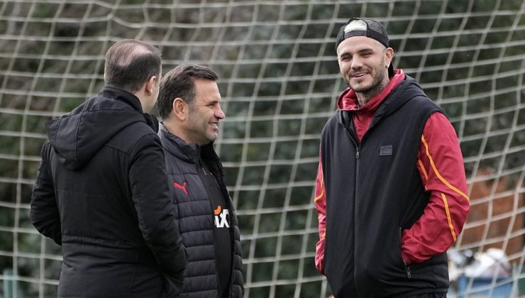 Mauro Icardi, Galatasaray egzersizini ziyaret etti