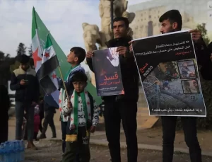 Münbiç’teki Taarruzlara Protesto