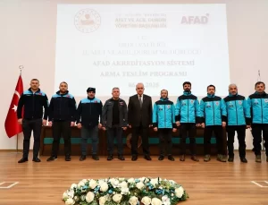 Ordu’da Arama Kurtarma Ekiplerine Armaları Teslim Edildi