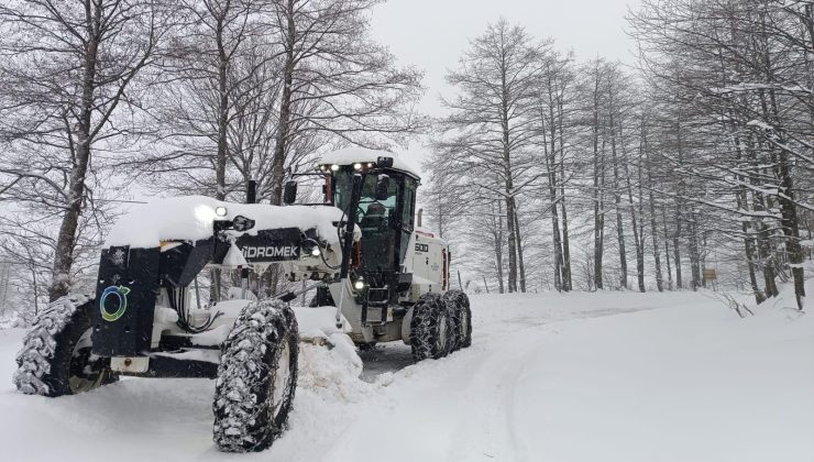 Ordu’nun yüksek kesimlerinde kar kalınlığı 60 santimetreye ulaştı