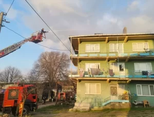 Orhaneli’nde Çatı Yangını