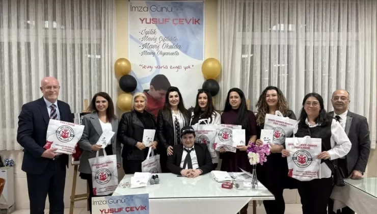 Otizmli Yusuf Çevik’ten ‘Maviş’ Kitabı