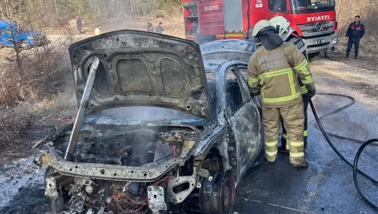 Safranbolu’da Otomobil Yangını
