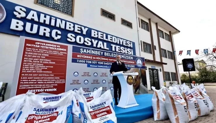 Şahinbey Belediyesi’nden Hayvan Yetiştiricilerine 7 Bin Ton Yem Desteği