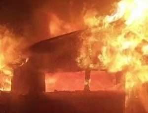 Sakarya’da Barakada Patlayan Tüp Paniğe Neden Oldu! İşte O Anlar