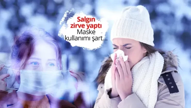 Sakarya’da grip vakası zirve yaptı! Maske kullanımına dikkat