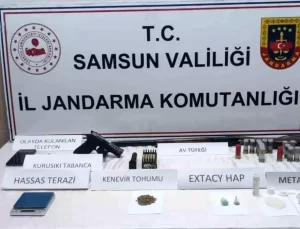 Samsun’da Uyuşturucu ve Silah Ele Geçirildi