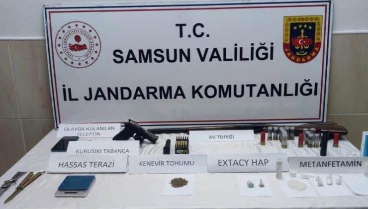 Samsun’da uyuşturucuya tutuklama