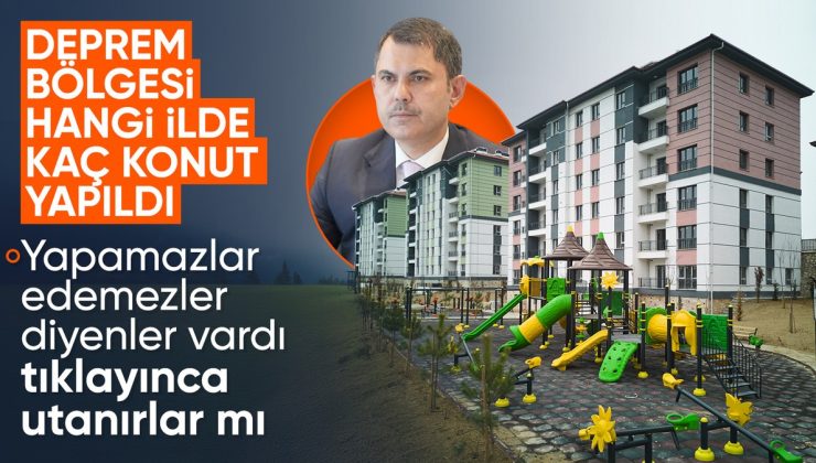 Sarsıntı felaketi sonrası teslim edilen konutlar ve 2025 maksatları