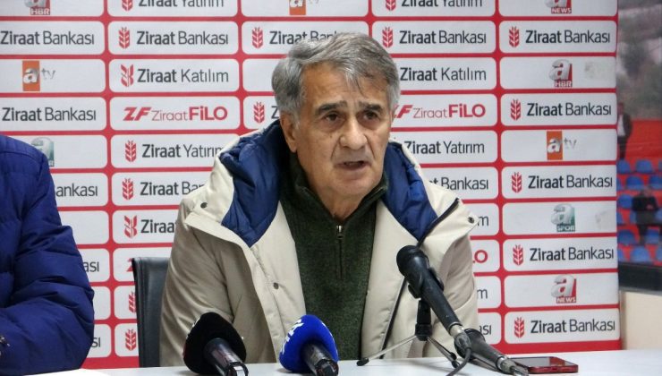Şenol Güneş: 2 puan kaybederek gidiyoruz