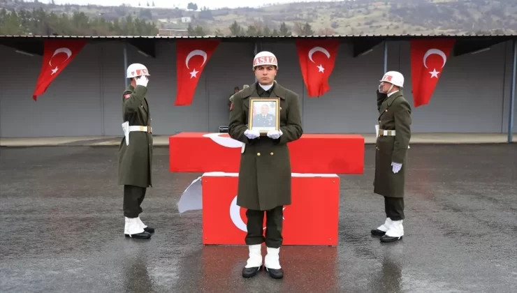 Şırnak’ta Pençe-Kilit Operasyonu bölgesinde şehit olan Binbaşı Yetişen için tören yapıldı