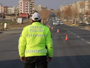 Siverek’te Dronlu Trafik Denetimi