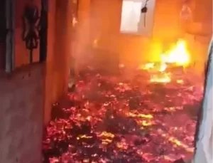 Sobadan Çıkan Yangında Yaşlı Adam Ağır Yaralandı